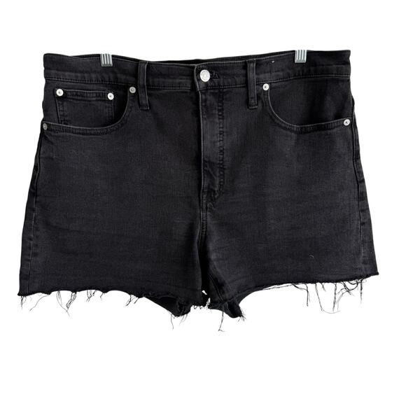 Madewell Pants - Madewell High Rise Demin Shorts in Black Size 32